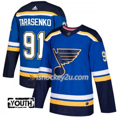 Børn NHL St. Louis Blues Trøje Vladimir Tarasenko 91 Adidas 2017-2018 Blå Authentic